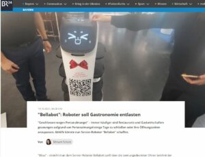Interview vom Bayerischen Rundfunk - Service-Roboter BellaBot